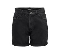 ONLY Female Jeans Shorts Onlvega HW MOM Shorts Noos, Black Denim, XL