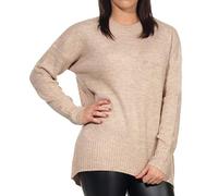 ONLY Women's ONLNANJING L/S Pullover KNT NOOS Sweater, Beige (Nomad Detail: W. Melange), L