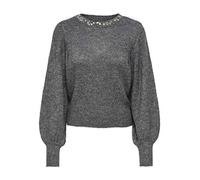 ONLY Female Knitted Jumper Onlesa Knitted Jumper, Medium Grey Melange, L