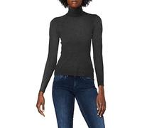 ONLY Women's ONLKAROL L/S Rollneck Pullover KNT NOOS Sweater, Dark Grey Blend, XS