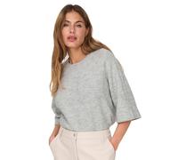 ONLY Women's Onlsimoni KNT Noos 3/4 Pullover, Light Grey Mix, XL