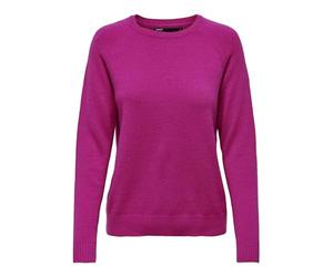 ONLY Female Knitted Sweater Plain Festival Fuchisa, XS Pink