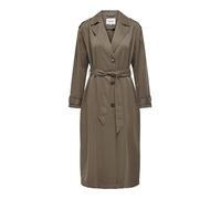 ONLY Female Longline Trench Coat, Walnut, S