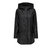 ONLY Women's Onlelisa Raincoat OTW Rain Jacket, Black, M