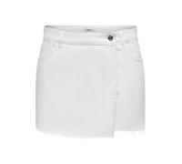 ONLY Female Rock ONLTexas Life Reg Denim Shorts, White, M