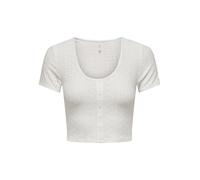 ONLY Women's Onlsandra S/S Placket Top JRS T-Shirt, Cloud Dancer, XXL