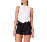 ONLY Women's Onlviva Life Hw Belt Shorts PNT Noos, Black, 10