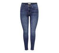 ONLY Women's Onlpower Mid Sk Pushup DNM Tai012 Noos Jeans, Dark Denim Blue, S / 32L