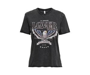 ONLY Female Skirt Onlessly Skort, Black/Print: Lover, L | Skirt