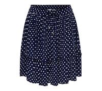 ONLY Women's Onlibiza Life AOP WVN Noos Trendy Spring/Summer Short Skirt with Elastic Waistband, Blue, S