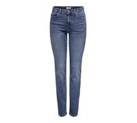 ONLY Women's Female Onlsui Mid Rise Slim Fit Jeans, Medium Blue (Medium Blue Denim), L / 30L