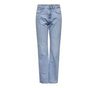 ONLY Female Straight-Fit Jeans ONLBLUSH Medium Waist Straight Cut Jeans, Light Blue (Light Blue Denim), L / 30L