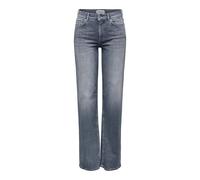 ONLY Female Straight-Fit Jeans ONLBLUSH Medium Waist Straight Cut Jeans, Special Blue Grey Denim, XL / 32L