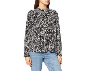 ONLY Female Top Onlnew Top, Whitecap Grey/AOP: Petra Graphic, 16