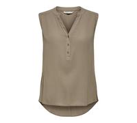 ONLY Female Top, Regular Cut, V-Neck, Tank Top, Brown, 10