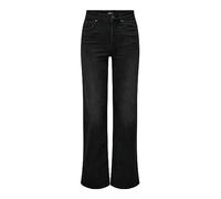ONLY Female Wide Cut ONLMADISON Blush HW Wide DNM CRO099 NOOS, Washed Black, S / 34L