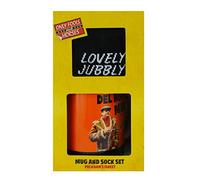 Only Fools and Horses Dave's Red Ceramic Mug & Cotton Socks Set | Retro 80s TV Show Novelty Mug | Black Cotton Crew Socks | Gift for Show Fan & Collector | Licensed Merchandise (Pack of 2)