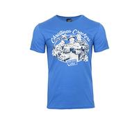 Only Fools and Horses Official Christmas Crackers T Shirt with Grandad (L, Blue)