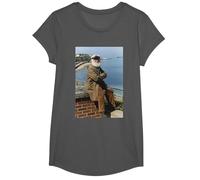 Only Fools and Horses Uncle Albert Actor Buster Merryfield T-Shirt, Girls, Asphalt Grey, X-Small
