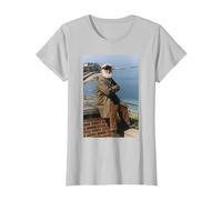 Only Fools and Horses Uncle Albert Actor Buster Merryfield T-Shirt, Women, Silver Grey, XX-Large