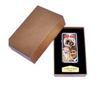 Only Fools Del Boy Trotter Icon Personalised Rechargeable Gift Boxed Silver Metal USB Lighter