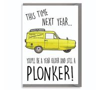 Only fools Plonker Birthday Card Classic British Humour Yellow Van C114