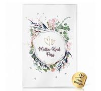 Only for Austria - Mother-Child Pass Cover for the Austrian Maternity Log | Made in Germany | High-Quality Cover on Request (Flower Party, Mother-Child Passport Austria)