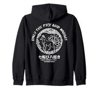 Only Fox God Knows. Nana korobi ya oki. Fall Seven Times Zip Hoodie