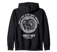 Only Fox God Knows. Nana korobi ya oki. Fall Seven Times Zip Hoodie