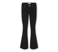 Only Kids Girls Royal Flare Jeans - Black, Black, Size Age: 8 Years Black