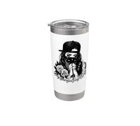 ONLY GOD CAN Judge ME Chicano Tattoo Chicana Praying Hands Stainless Steel Insulated Tumbler