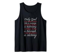 Only God Can Save You Only Jesus Can Redeem You Mat 19 26 Tank Top