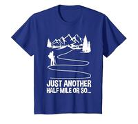 Only Half a Mile or So Hiking, Climbing, Funny Hiker T-Shirt, Youth, Royal Blue, 2T