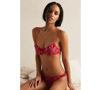 Only Hearts Heartbreaker Ruffle Underwire Bra at Free People in Rosehip, Size: Medium - female