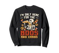 Only Here For Boos And Carbs Halloween Spooky Haunted Season Sweatshirt