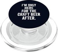 Only Here For The Craft Beer After Funny Beer Padel UK PopSockets PopGrip for MagSafe