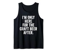 Only Here for The Craft Beer After Funny Beer Padel UK Tank Top