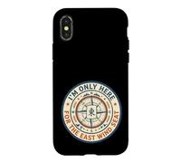 Only Here For The East Wind Seat Mahjong Case for iPhone X/XS