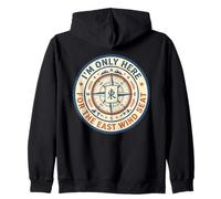 Only Here For The East Wind Seat Mahjong Zip Hoodie