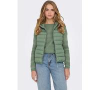 Only Hooded Quilted Gilet Hedge Green