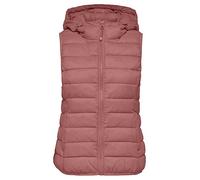 Only Hooded Quilted Gilet Rose
