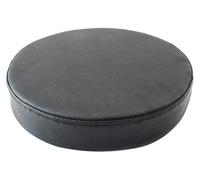 (Only includes the seat cushion no other items)Breathable Leather Cushion - Round Dining Chair Pad for Kitchen & Bar Stools - High Stool Seat Cushion - Black 40x40x5cm - Comfort & Style for Home Decor