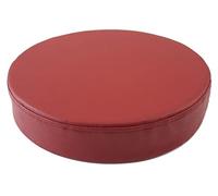 (Only includes the seat cushion no other items)Breathable Leather Cushion - Round Dining Chair Pad for Kitchen & Bar Stools - High Stool Seat Cushion (Maroon 35*35*5cm) - Comfort & Style for Your Home