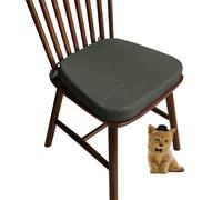 (Only includes the seat cushion no other items) Comfortable Kitchen Chair Cushions with Straps Washable Non-Slip Cushions Trapezoidal Design 43x42x5cm for Garden and Dining Chairs (#19)