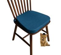 (Only includes the seat cushion no other items) Comfortable Kitchen Chair Cushions with Straps - Washable Non-Slip Trapezoidal Seat Pads for Garden Chairs (#4 43X40X5cm)