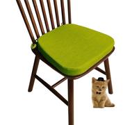(Only includes the seat cushion no other items) Comfortable Kitchen Chair Cushions with Straps Washable Non-Slip Seat Pads Trapezoid Design for Garden & Dining Chairs (#16 43x40x3cm)
