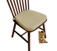 (Only includes the seat cushion no other items) Comfortable Kitchen Chair Cushions with Straps - Washable Non-Slip Trapezoid Seat Pads for Dining Chairs and Garden Chairs (#21 43x42x5cm)