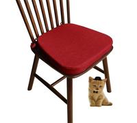 (Only includes the seat cushion no other items) Comfortable Kitchen Chair Cushions with Straps - Washable Non-Slip Rectangular Seat Pads for Dining Chairs Garden & Kitchen Use (#7 43x40x3cm)