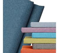 (Only includes the seat cushion no other items) Dark Blue Linen Cushion Cover for Outdoor/Indoor Bench Replacement Seat Cushion Cover with Zipper 130x60x5cm Stylish and Garden Furniture Accessory