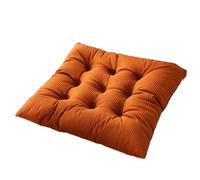 (Only includes the seat cushion no other items) Double-Sided Cushions for Kitchen Chairs Solid Color Upholstered Seat Covers with Ties Dining Room & Living Room Floor Cushions Indoor & Outdoor Use
